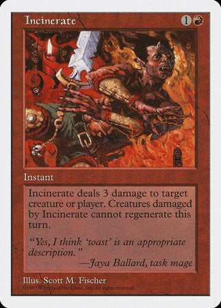 Incinerate [Fifth Edition] | Magic Magpie