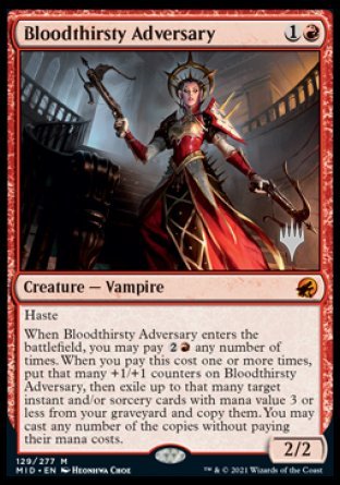 Bloodthirsty Adversary (Promo Pack) [Innistrad: Midnight Hunt Promos] | Magic Magpie