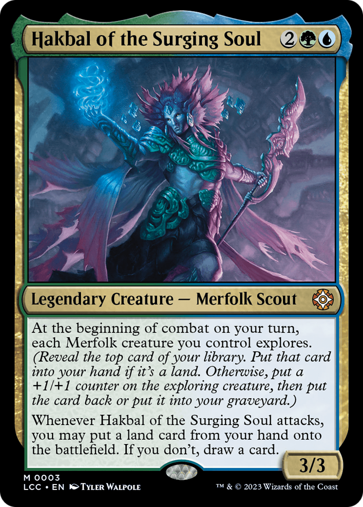 Hakbal of the Surging Soul [The Lost Caverns of Ixalan Commander] | Magic Magpie