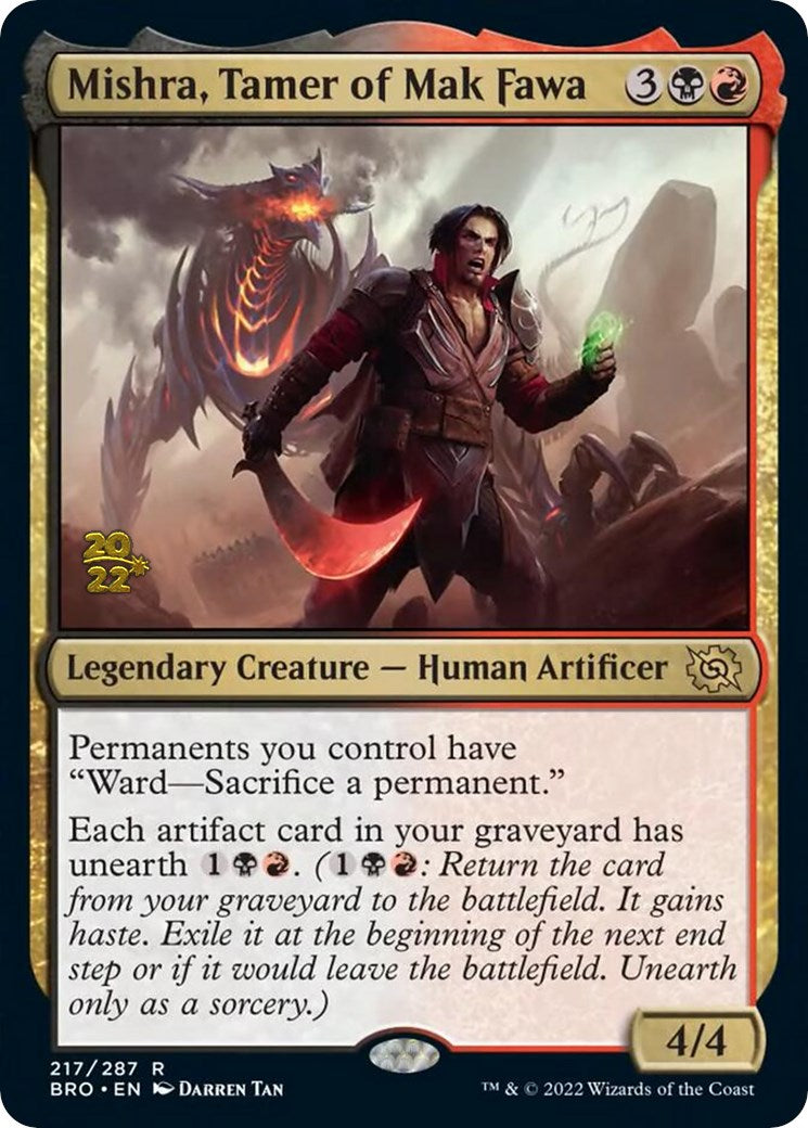 Mishra, Tamer of Mak Fawa [The Brothers' War: Prerelease Promos] | Magic Magpie