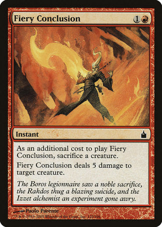 Fiery Conclusion [Ravnica: City of Guilds] | Magic Magpie