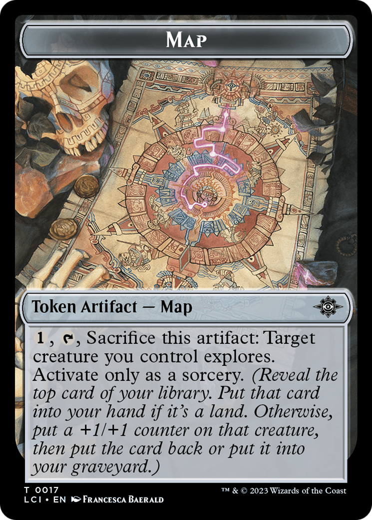 Map // Bat Double-Sided Token [The Lost Caverns of Ixalan Tokens] | Magic Magpie