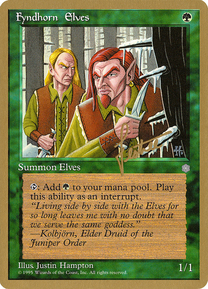 Fyndhorn Elves (Bertrand Lestree) [Pro Tour Collector Set] | Magic Magpie