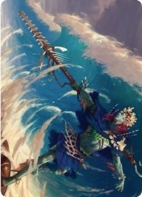 Tazeem Roilmage Art Card [Zendikar Rising Art Series] | Magic Magpie