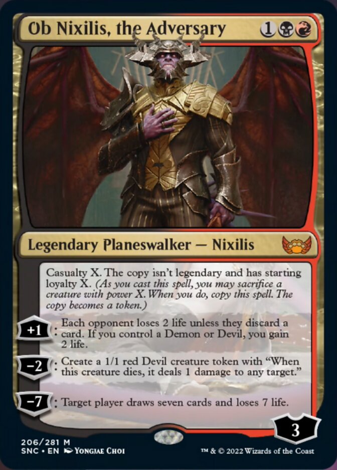 Ob Nixilis, the Adversary [Streets of New Capenna] | Magic Magpie