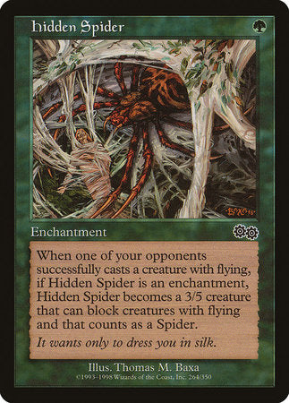 Hidden Spider [Urza's Saga] | Magic Magpie