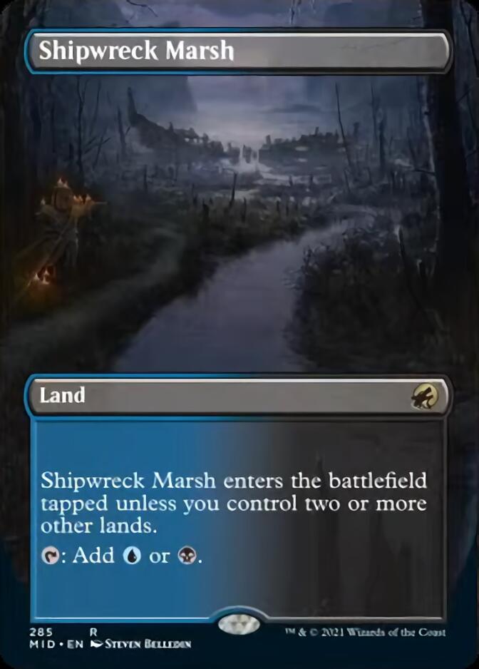 Shipwreck Marsh (Borderless) [Innistrad: Midnight Hunt] | Magic Magpie