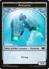 Myr // Pentavite Double-sided Token [Commander 2014 Tokens] | Magic Magpie