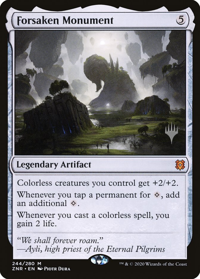 Forsaken Monument (Promo Pack) [Zendikar Rising Promos] | Magic Magpie