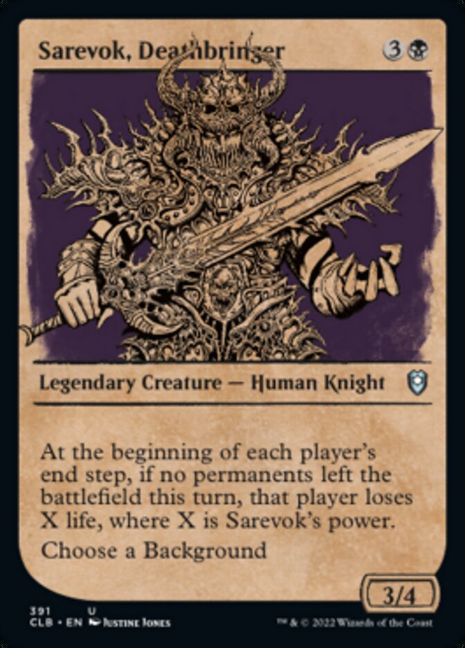 Sarevok, Deathbringer (Showcase) [Commander Legends: Battle for Baldur's Gate] | Magic Magpie