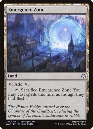 Emergence Zone [War of the Spark] | Magic Magpie