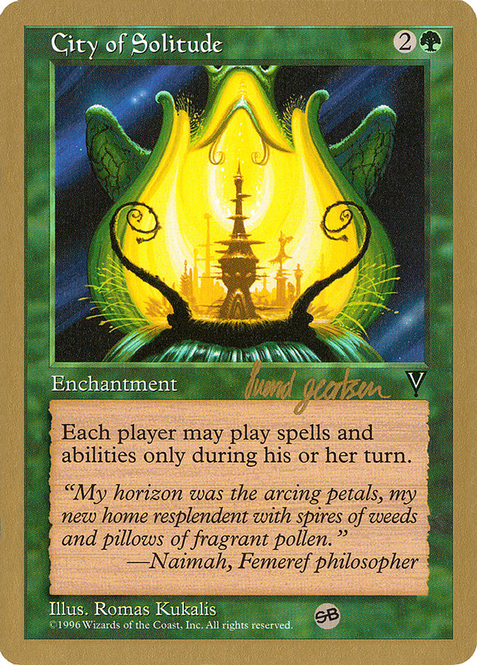 City of Solitude (Svend Geertsen) (SB) [World Championship Decks 1997] | Magic Magpie