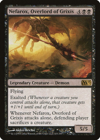 Nefarox, Overlord of Grixis [Magic 2013] | Magic Magpie