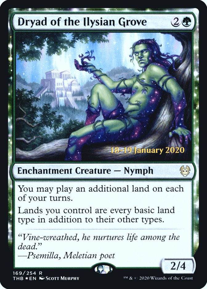 Dryad of the Ilysian Grove [Theros Beyond Death Prerelease Promos] | Magic Magpie