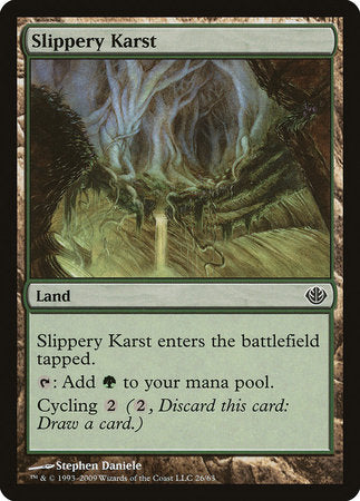 Slippery Karst [Duel Decks: Garruk vs. Liliana] | Magic Magpie