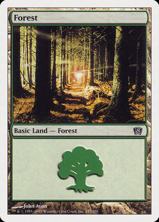 Forest (347) [Eighth Edition] | Magic Magpie