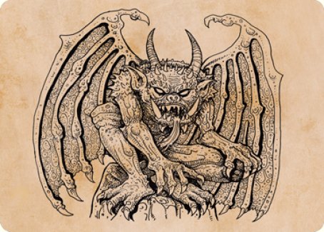 Cloister Gargoyle (Showcase) Art Card [Dungeons & Dragons: Adventures in the Forgotten Realms Art Series] | Magic Magpie