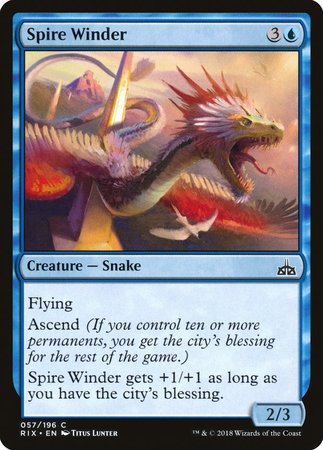 Spire Winder [Rivals of Ixalan] | Magic Magpie