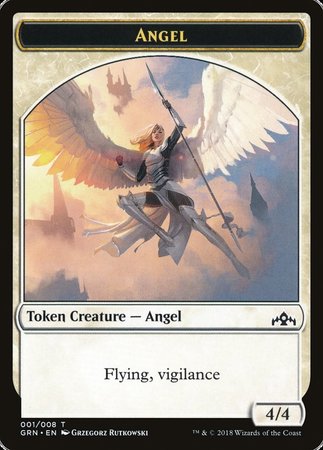 Angel Token [Guilds of Ravnica Tokens] | Magic Magpie