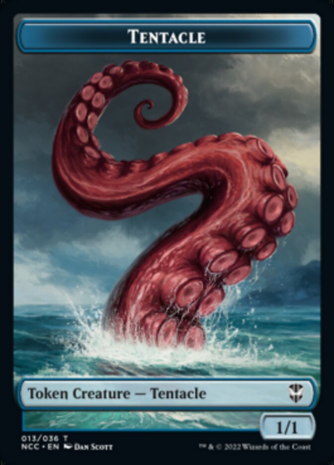 Tentacle // Champion of Wits Double-sided Token [Streets of New Capenna Commander Tokens] | Magic Magpie