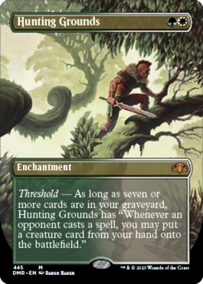 Hunting Grounds (Borderless Alternate Art) [Dominaria Remastered] | Magic Magpie