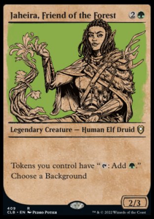 Jaheira, Friend of the Forest (Showcase) [Commander Legends: Battle for Baldur's Gate] | Magic Magpie