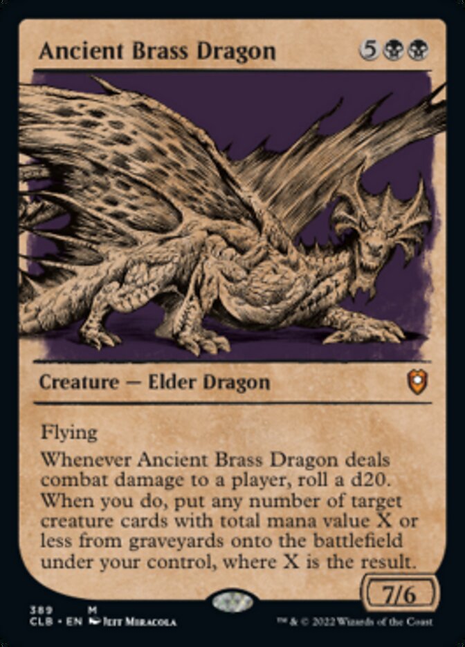 Ancient Brass Dragon (Showcase) [Commander Legends: Battle for Baldur's Gate] | Magic Magpie