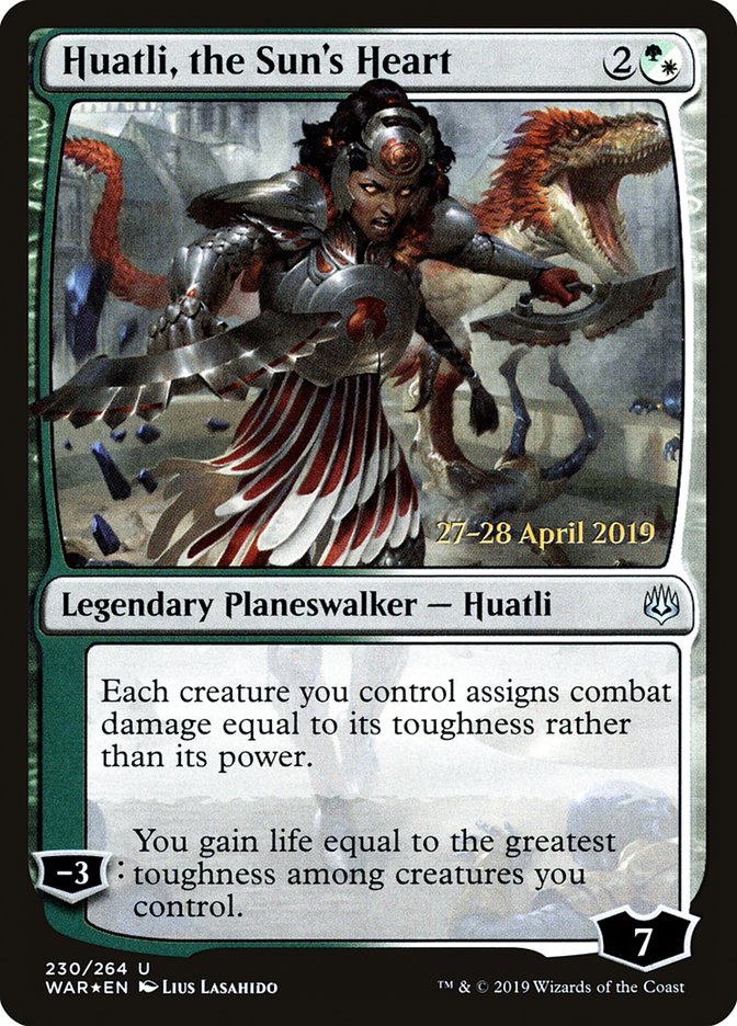 Huatli, the Sun's Heart  [War of the Spark Prerelease Promos] | Magic Magpie