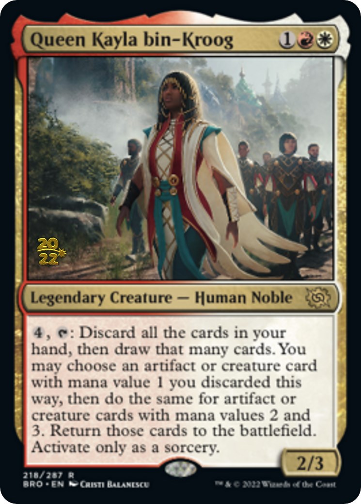 Queen Kayla bin-Kroog [The Brothers' War: Prerelease Promos] | Magic Magpie