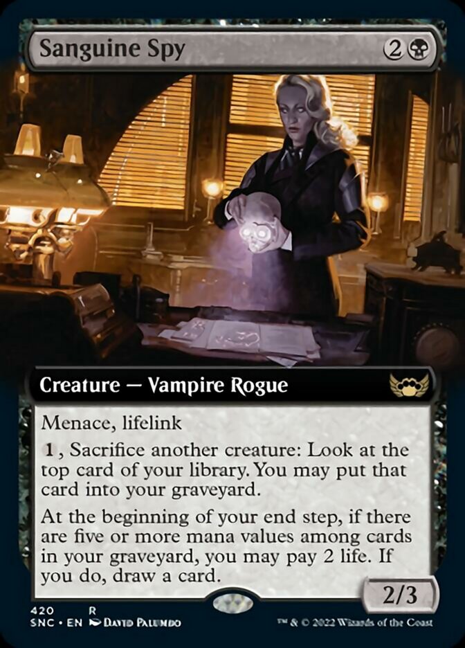 Sanguine Spy (Extended Art) [Streets of New Capenna] | Magic Magpie