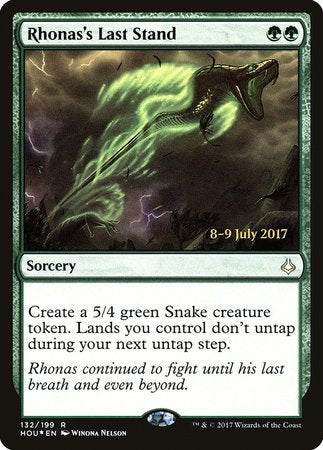 Rhonas's Last Stand [Hour of Devastation Promos] | Magic Magpie