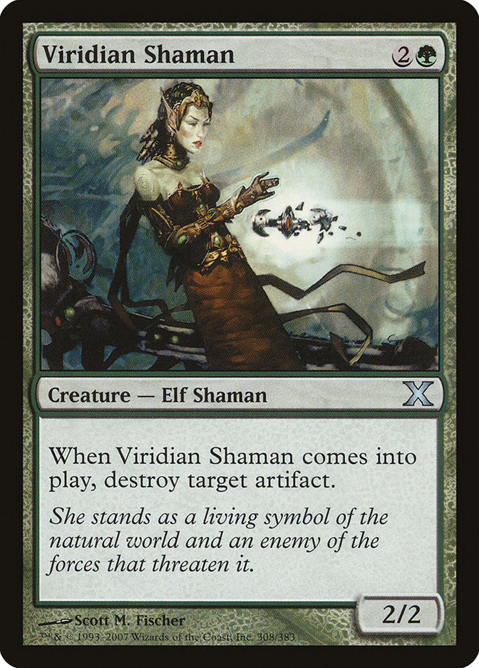 Viridian Shaman [Tenth Edition] | Magic Magpie