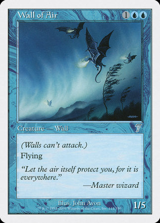 Wall of Air [Seventh Edition] | Magic Magpie