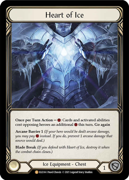 Heart of Ice [ELE144] (Tales of Aria)  1st Edition Cold Foil | Magic Magpie