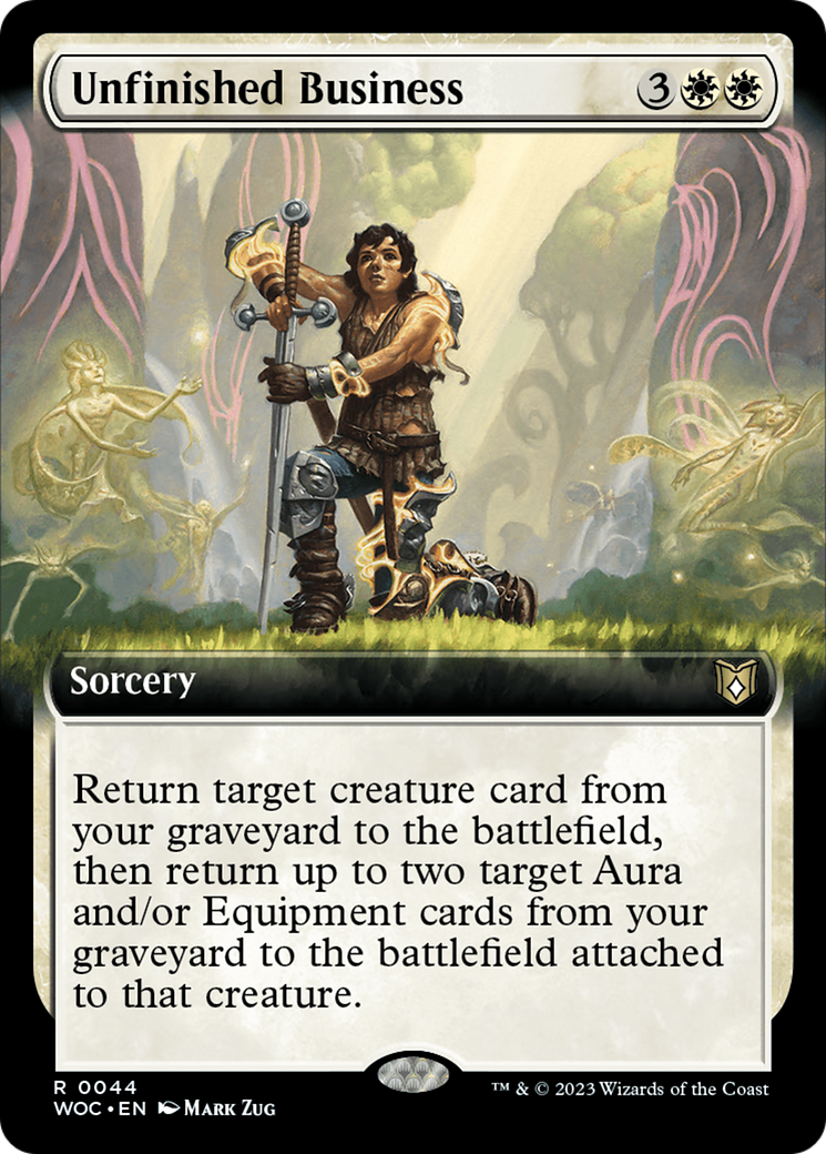 Unfinished Business (Extended Art) [Wilds of Eldraine Commander] | Magic Magpie