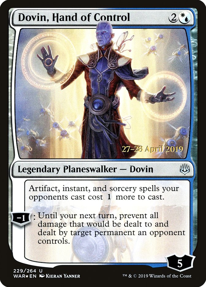 Dovin, Hand of Control  [War of the Spark Prerelease Promos] | Magic Magpie