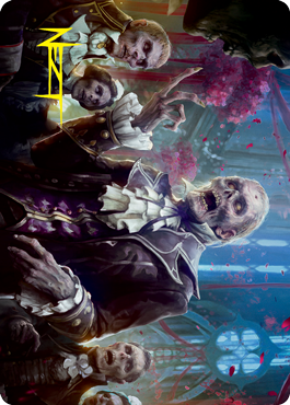 Undead Butler Art Card (Gold-Stamped Signature) [Innistrad: Crimson Vow Art Series] | Magic Magpie