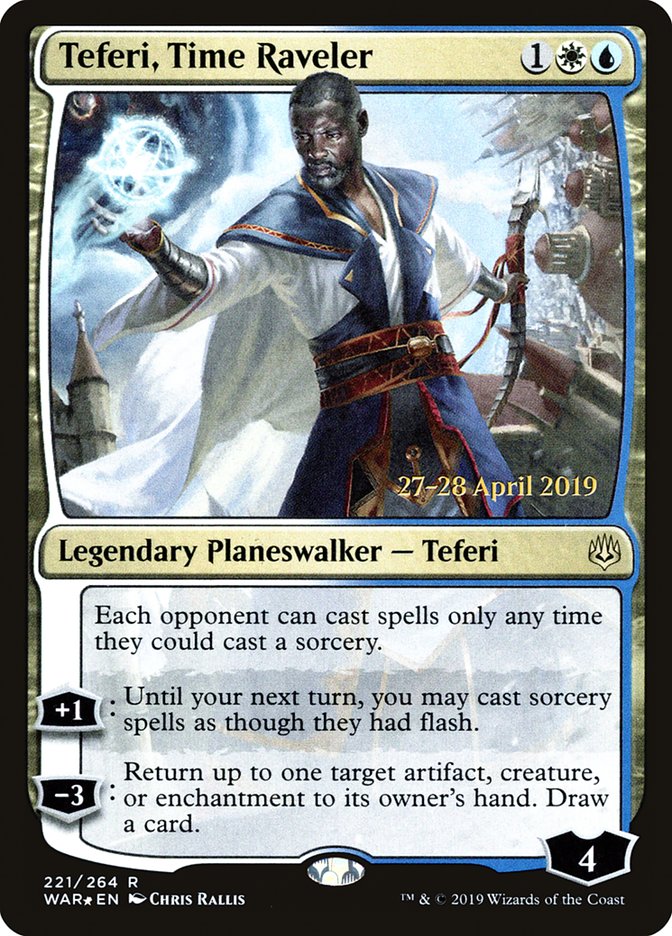 Teferi, Time Raveler  [War of the Spark Prerelease Promos] | Magic Magpie