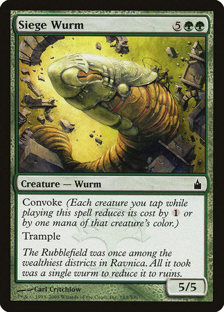 Siege Wurm [Ravnica: City of Guilds] | Magic Magpie