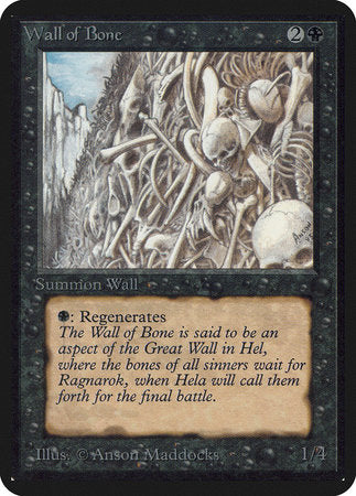 Wall of Bone [Limited Edition Alpha] | Magic Magpie