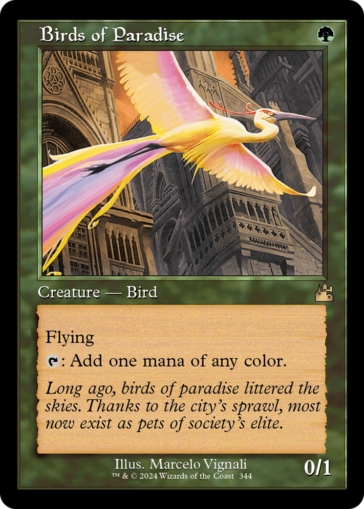 Birds of Paradise (Retro) [Ravnica Remastered] | Magic Magpie