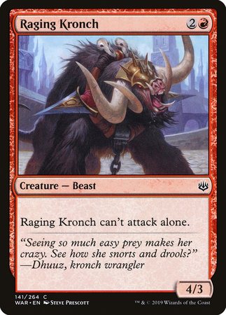 Raging Kronch [War of the Spark] | Magic Magpie