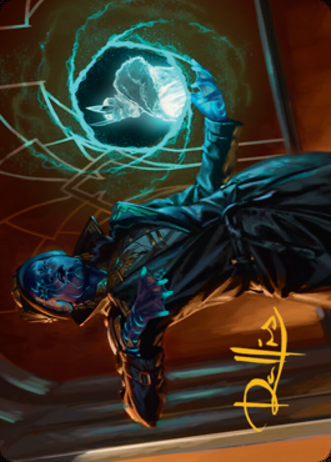 Kamiz, Obscura Oculus Art Card (Gold-Stamped Signature) [Streets of New Capenna Art Series] | Magic Magpie