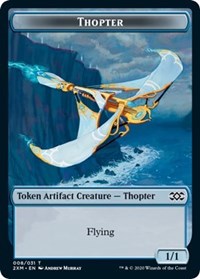 Thopter (008) // Wurm (030) Double-sided Token [Double Masters Tokens] | Magic Magpie