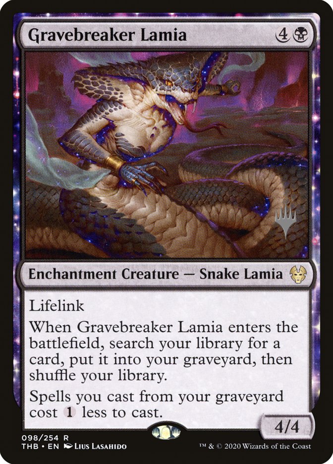 Gravebreaker Lamia (Promo Pack) [Theros Beyond Death Promos] | Magic Magpie