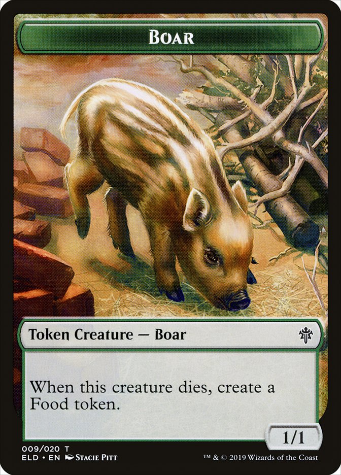 Boar [Throne of Eldraine Tokens] | Magic Magpie