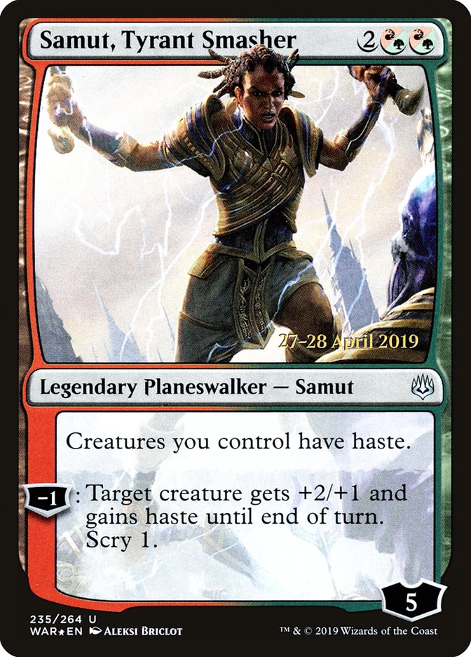 Samut, Tyrant Smasher  [War of the Spark Prerelease Promos] | Magic Magpie
