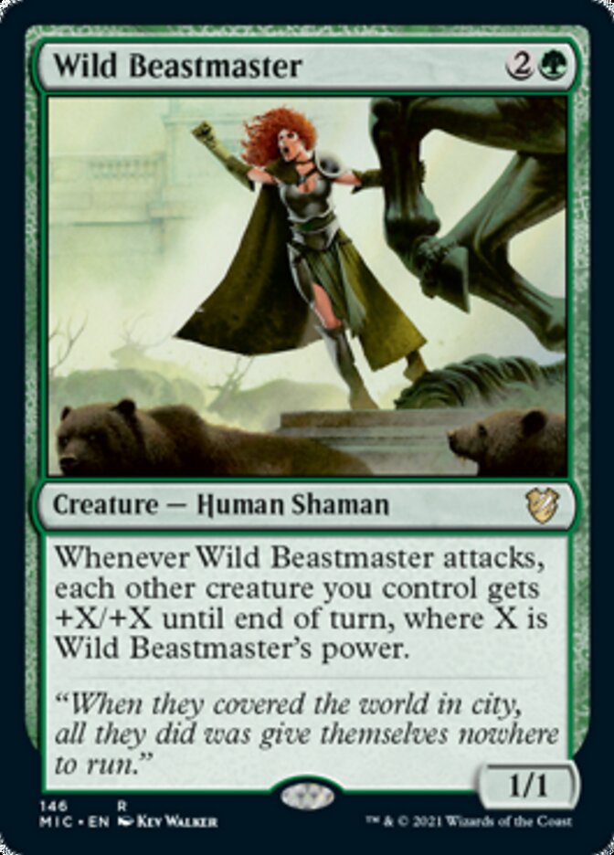 Wild Beastmaster [Innistrad: Midnight Hunt Commander] | Magic Magpie