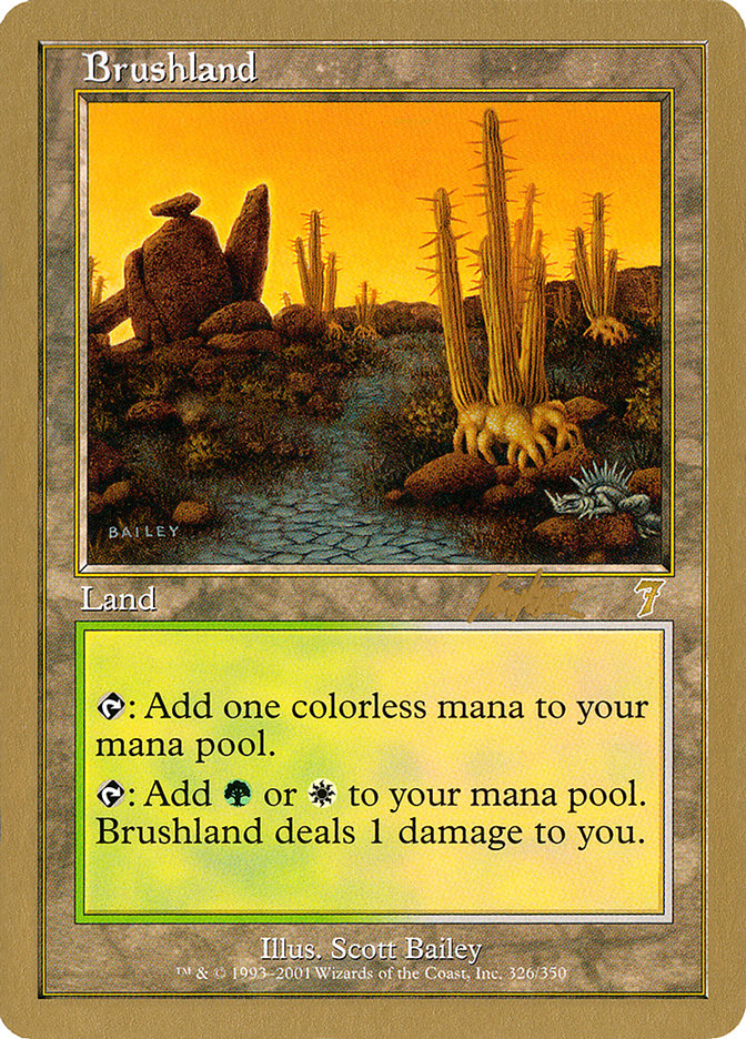 Brushland (Brian Kibler) [World Championship Decks 2002] | Magic Magpie