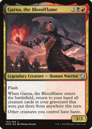 Garna, the Bloodflame [Dominaria] | Magic Magpie
